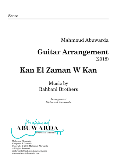 Kan El Zaman W Kan (arr. Mahmoud Abuwarda)