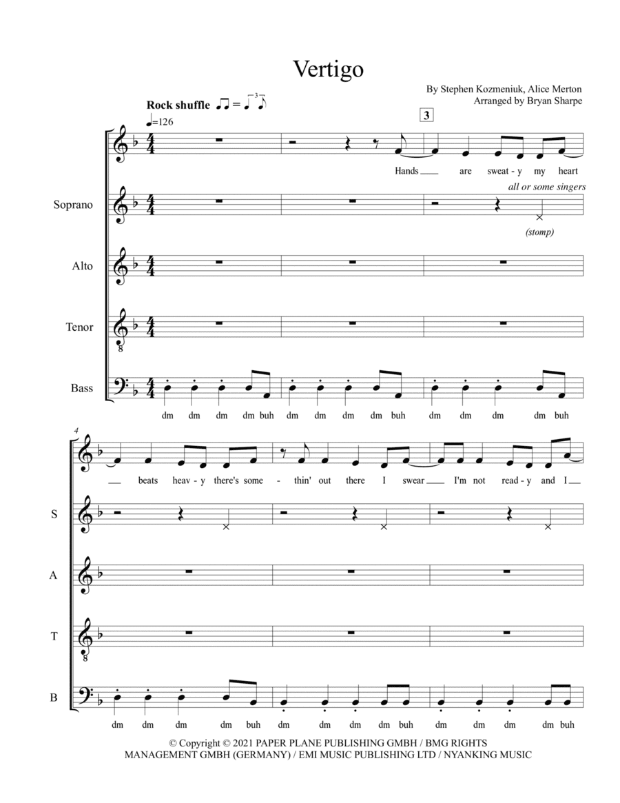 Vertigo (arr. Bryan Sharpe)
