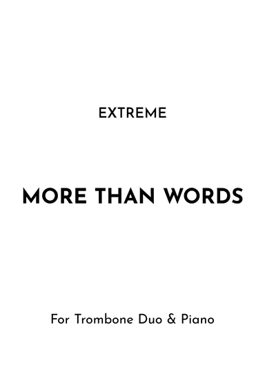 More Than Words (arr. Jireh J.)
