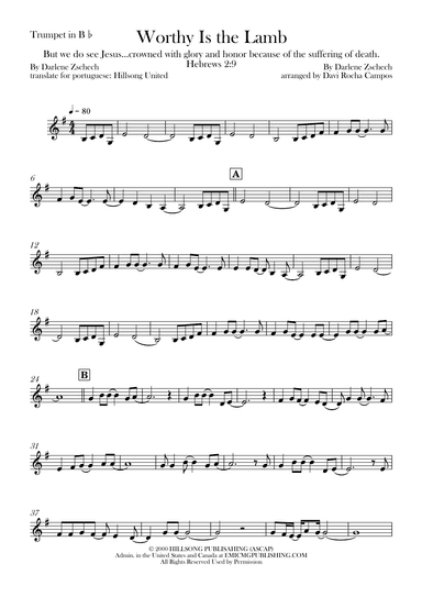 Worthy Is The Lamb (arr. Davi Rocha Campos)