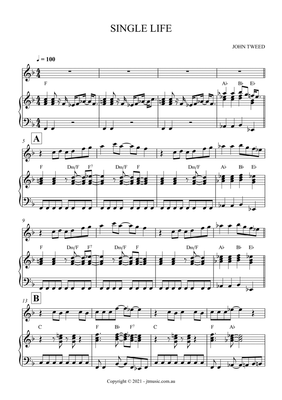 Single Life - Flute and Piano