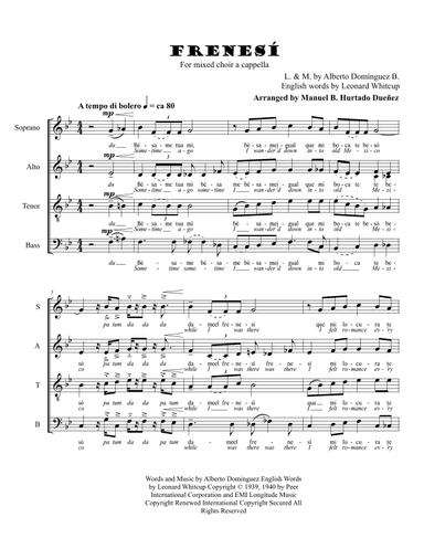 Frenesí (arr. Manuel B. Hurtado Dueñez)