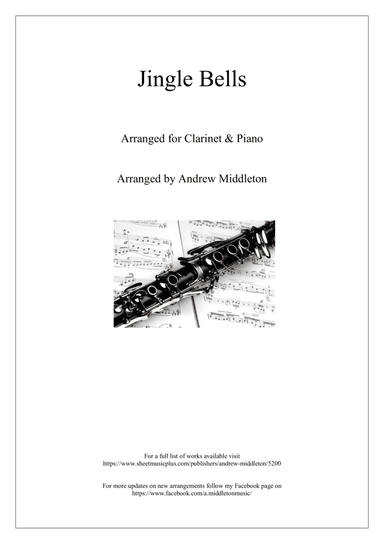 Jingle Bells arranged for Clarinet & Piano (arr. Andrew Middleton)