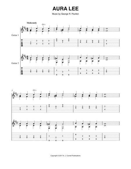 Aura Lee (arr. Mark Phillips)