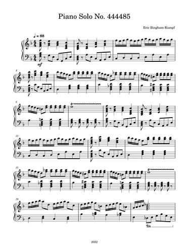 Piano Solo No. 444485