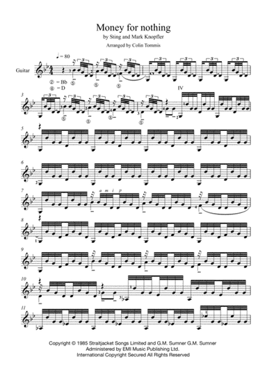 Money For Nothing (arr. Colin Tommis)