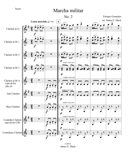 Marcha Militar #2 (arr. James E. Mack)