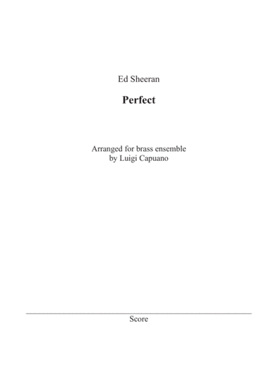 Perfect (arr. Luigi Capuano)