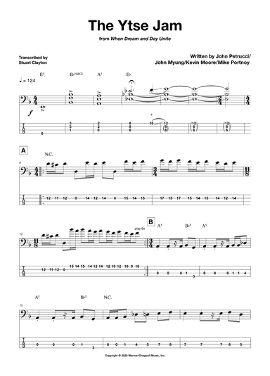 The Ytse Jam (arr. Stuart Clayton/Bassline Publishing)