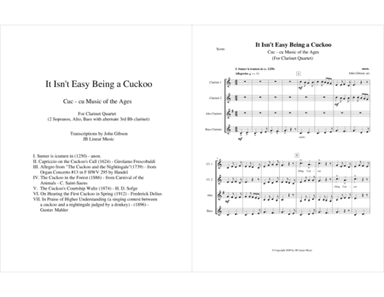 It Isn't Easy Being a Cuckoo for clarinet quartet (arr. John Gibson)