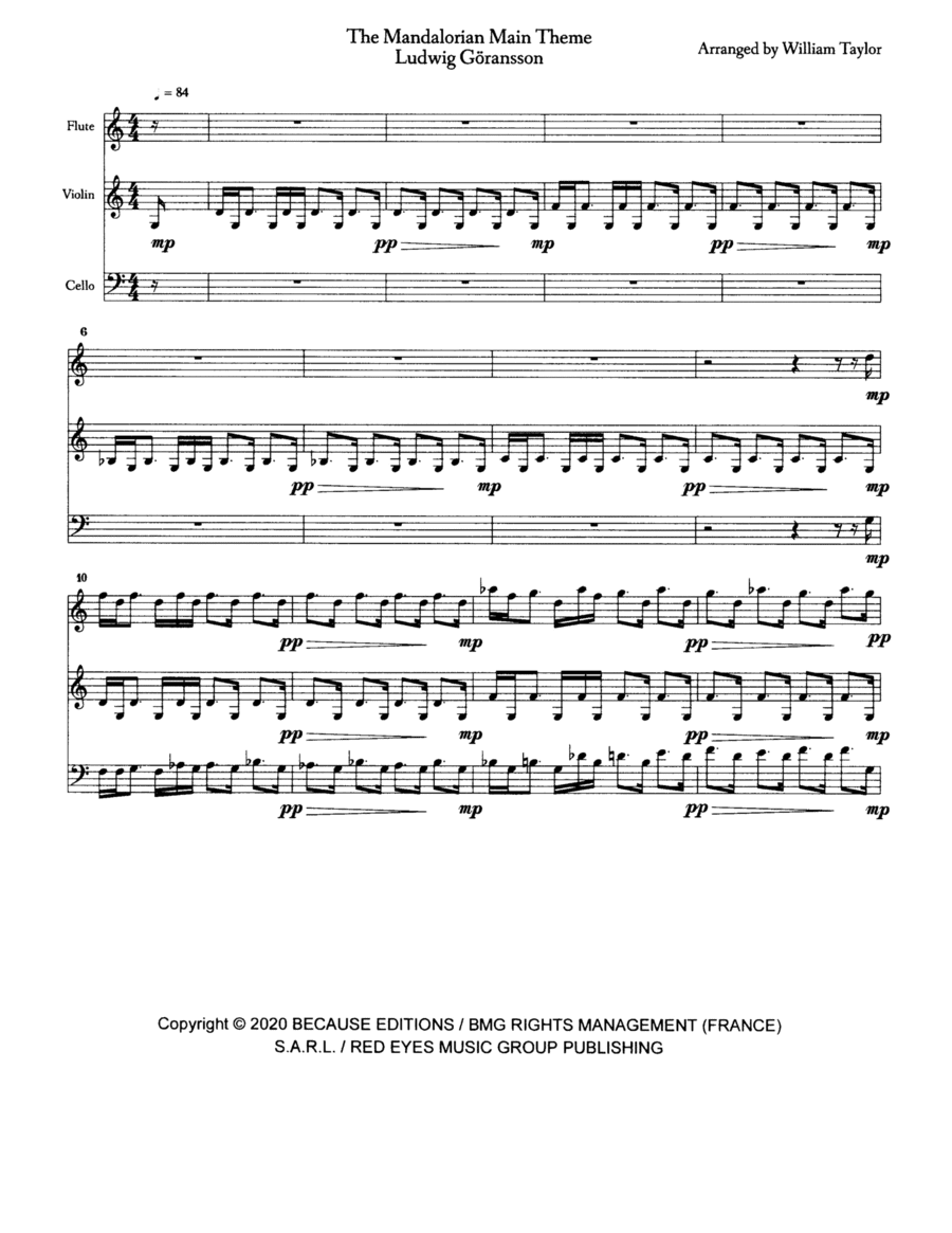 The Mandalorian (arr. William Taylor)
