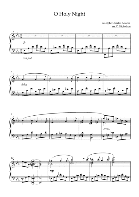 O Holy Night (arr. Daniel Nicholson)