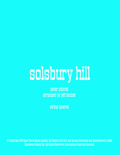 Solsbury Hill (arr. Jeff Tincher)