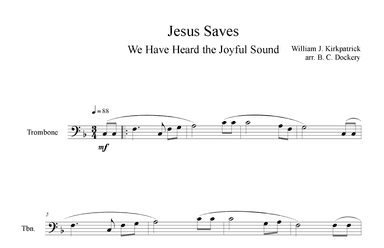 Jesus Saves (Trombone Solo) (arr. B. C. Dockery)