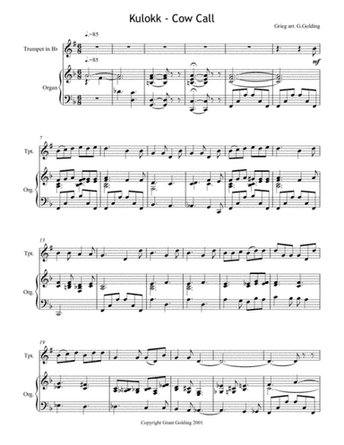 Kulokk - Cow call (arr. Grant Golding)