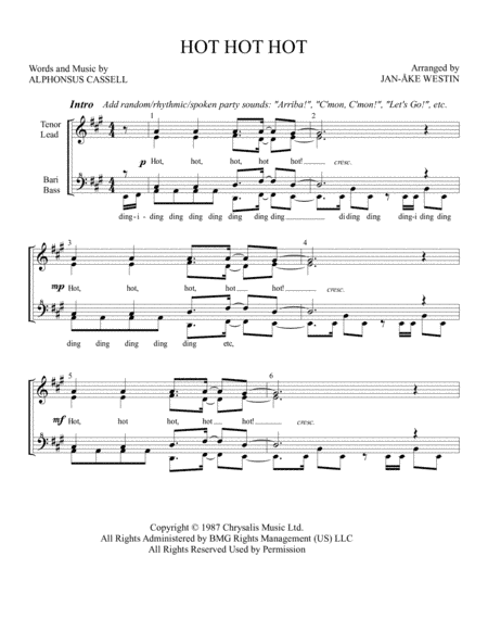 Hot Hot Hot (arr. Jan-Ake Westin)
