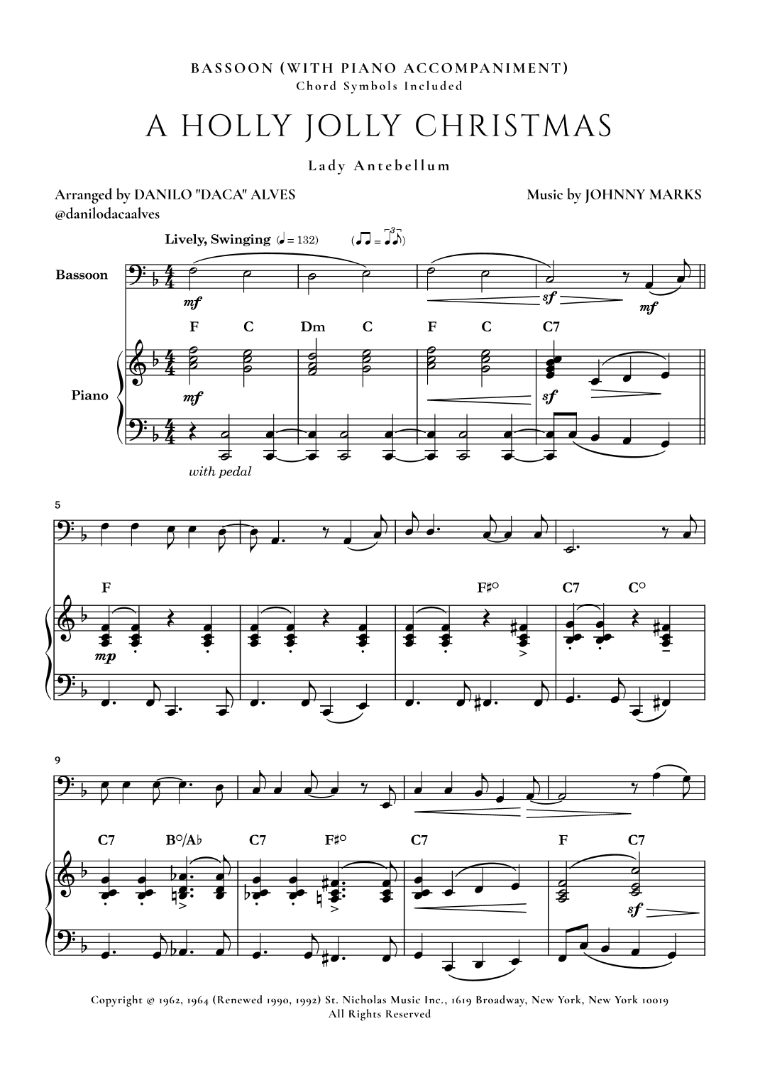 A Holly Jolly Christmas (arr. Danilo "Daca" Alves)