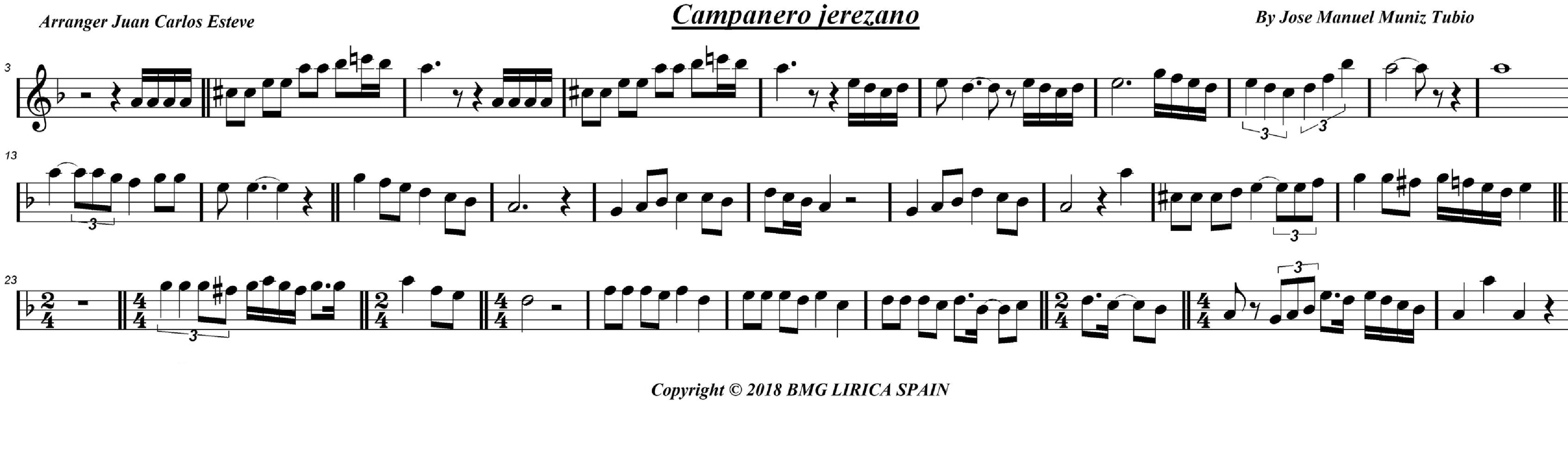 Campanero Jerezano (arr. juan carlos esteve / Gran Coda)