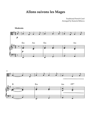 Allons suivons les Mages (arr. Kaiserin Rebecca)