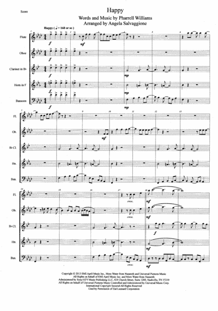 Happy (arr. Angela Salvaggione)