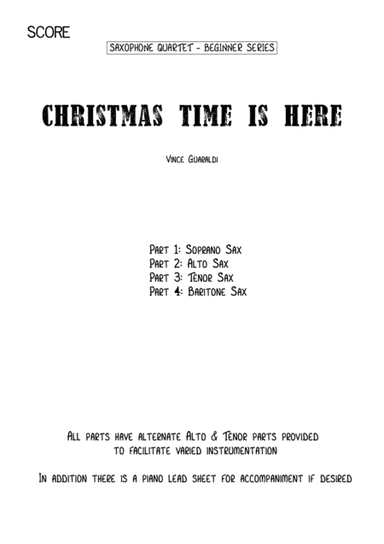 Christmas Time Is Here (arr. Iain Dixon)