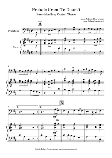 Prelude (from 'Te Deum') - EUROVISION SONG CONTEST THEME (arr. Robert Steadman)