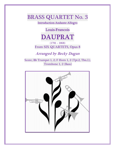 Quartet No. 3, Opus 8: Introduction-Andante-Allegro (arr. Becky Dugan)