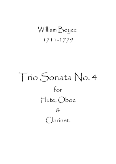 Trio Sonata No.4 (arr. Spencer Bundy)