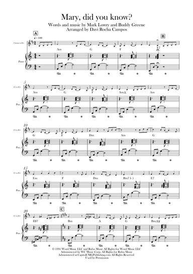 Mary, Did You Know? (arr. Davi Rocha Campos)