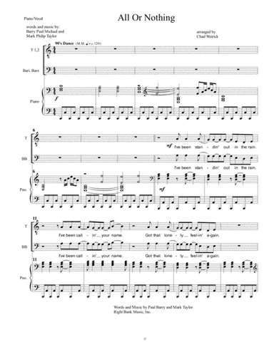 All Or Nothing (arr. Chad Weirick)