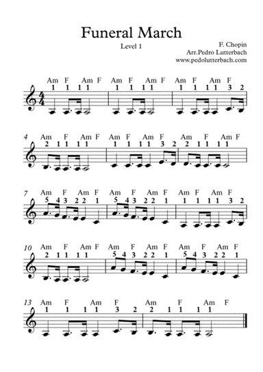 Funeral March (arr. Pedro Lutterbach)