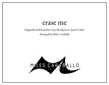 Erase Me - Score Only (arr. Miles Caraballo)