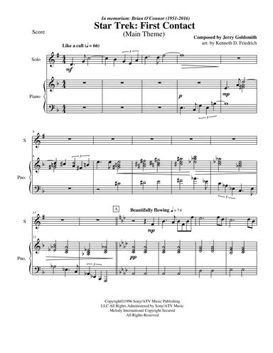 Star Trek(r) First Contact (arr. Kenneth D. Friedrich)