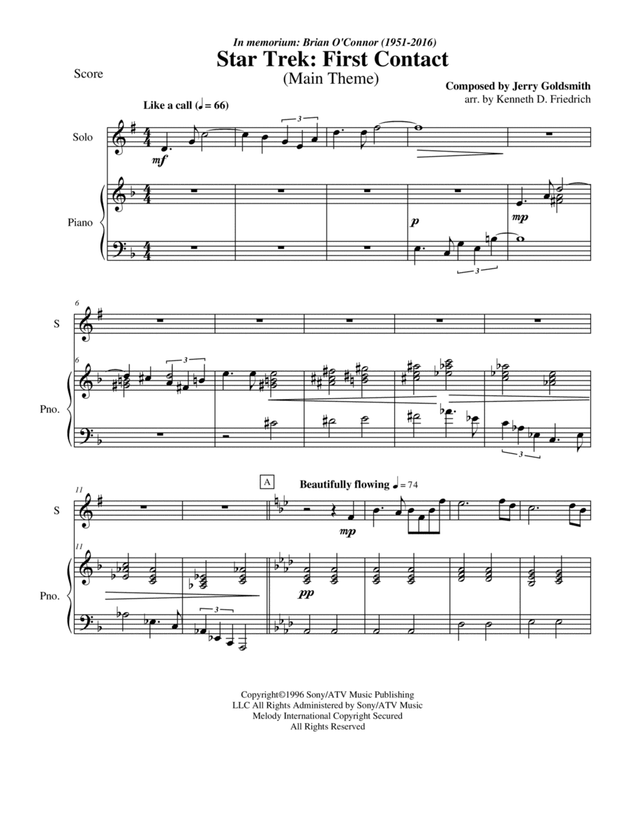Star Trek(r) First Contact (arr. Kenneth D. Friedrich)
