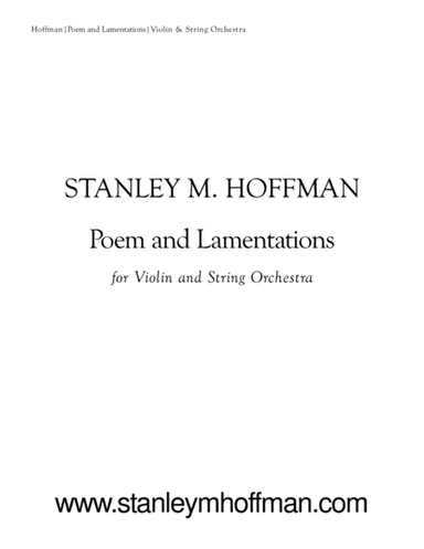 Poem and Lamentations