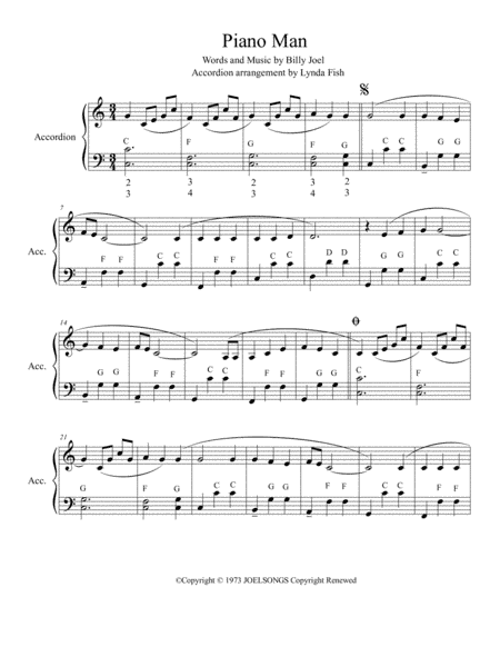 Piano Man (arr. Lynda Fish)