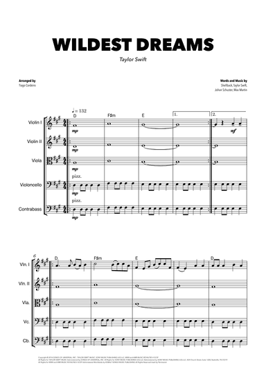 Wildest Dreams (arr. Tiago Cordeiro)