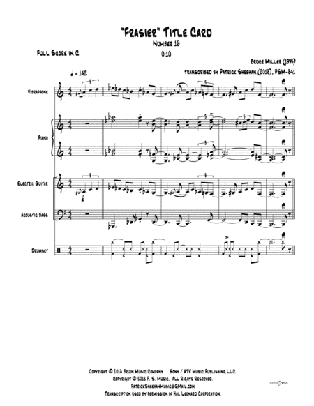 Frasier Cues (arr. Patrick Sheehan)