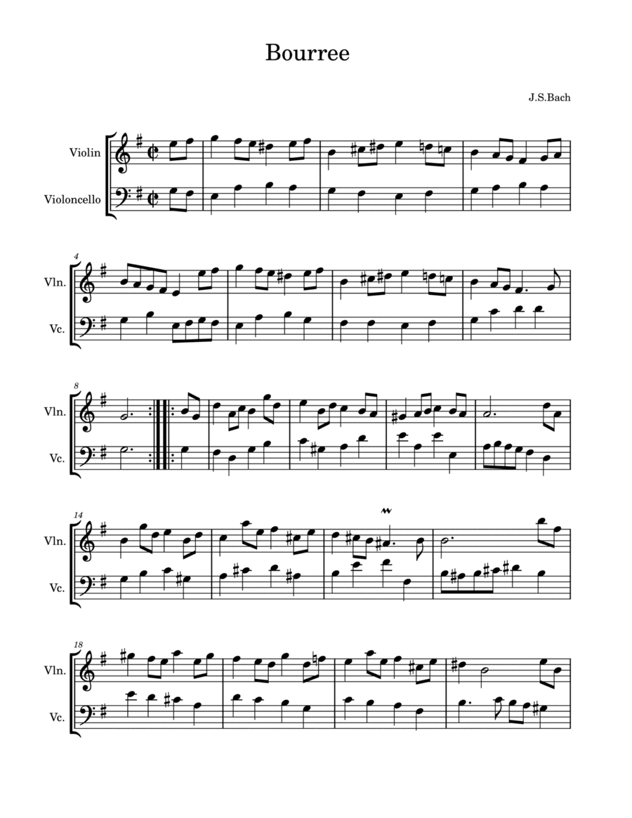 Suite in E minor, BWV 996 (Bach, Johann Sebastian) (arr. Kin Leung)