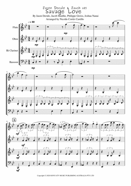 Savage Love (arr. Nicolás Cortés Castillo)