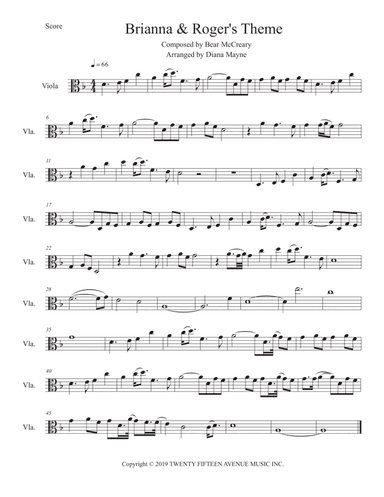 Brianna And Roger Theme (arr. Diana Mayne)