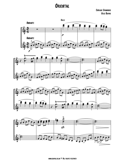 Isaac Albeniz. Oriental (guitars duo) (arr. Oleg Boyko)