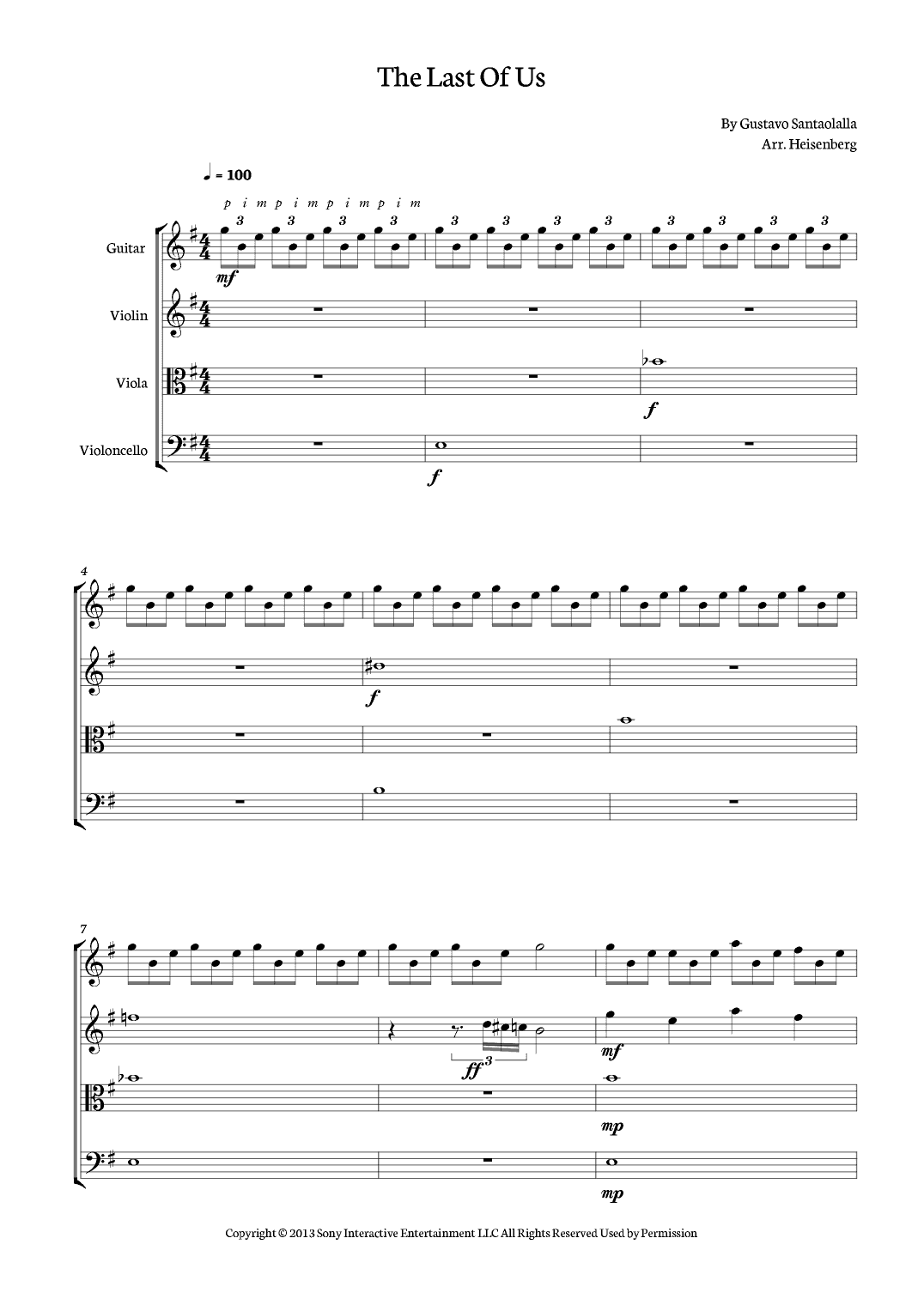 The Last Of Us (arr. Heisenberg)