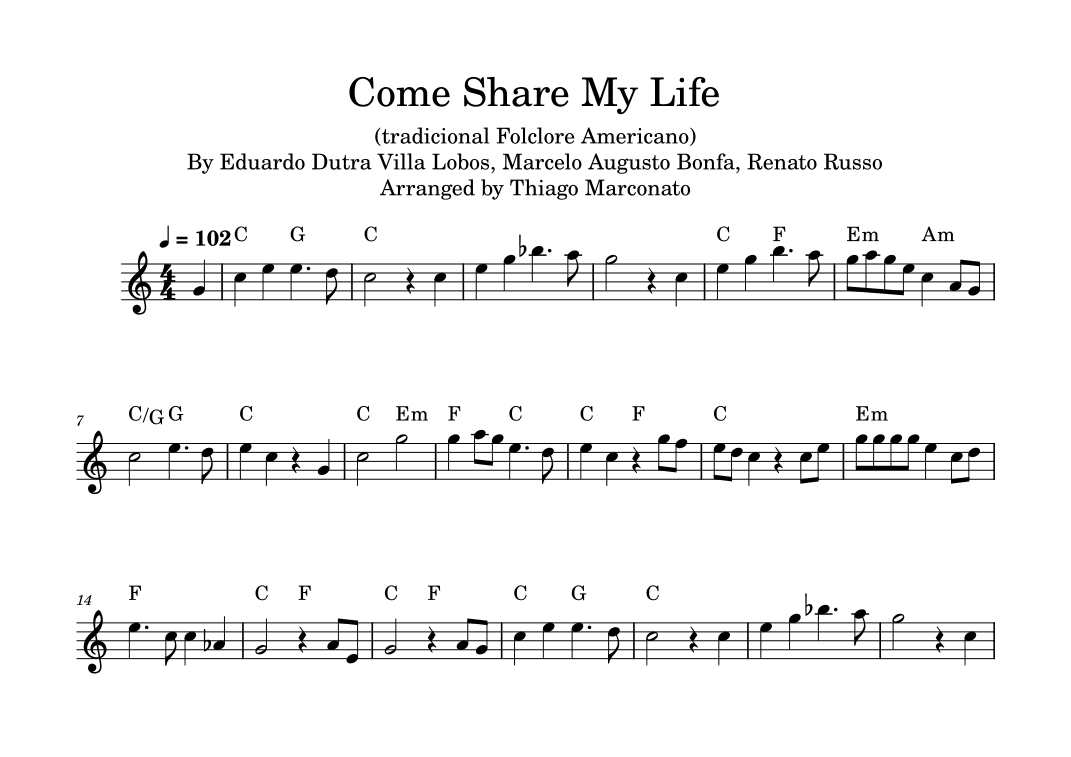 Come Share My Life(tradicional Folclore Americano) (arr. Thiago Marconato)