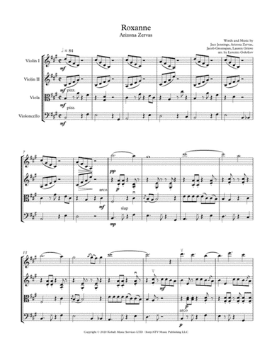 Roxanne (arr. Lorento Golofeev)