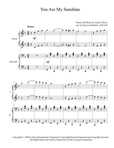You Are My Sunshine (arr. Patricia Hurlbutt)
