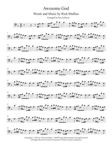 Awesome God (arr. Kevin Busse)
