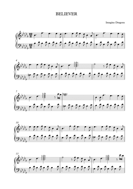 Believer (arr. Fabbio Santanna)