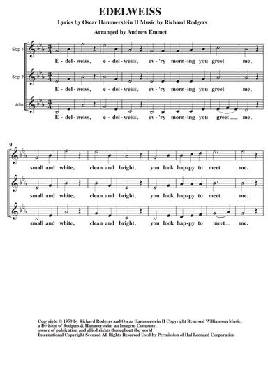 Edelweiss (arr. Andrew Emmet)