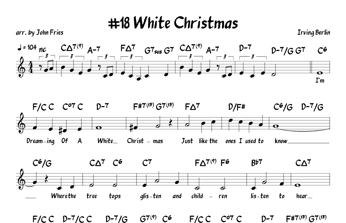 White Christmas (arr. John Fries)